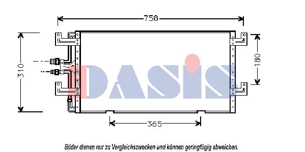 AKS DASIS Kondensators, Gaisa kond. sistēma 242010N